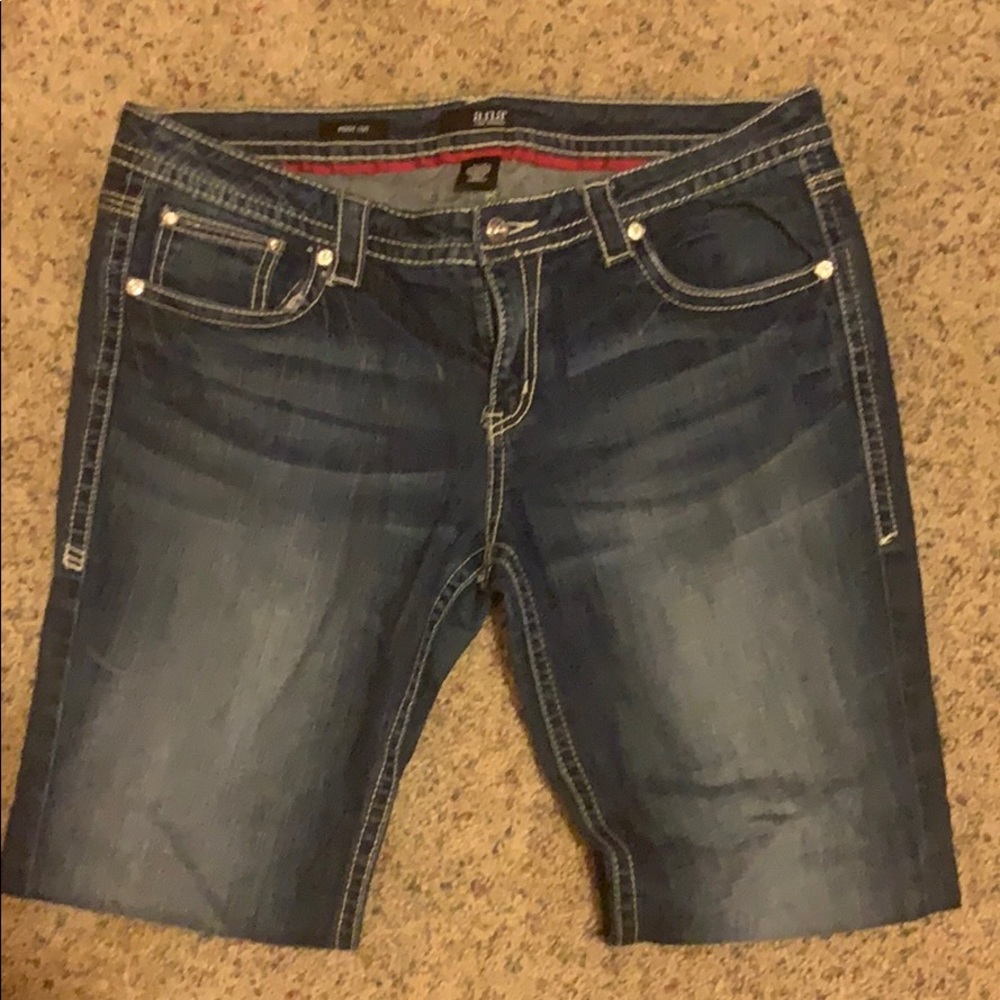 Ana brand boot cut dark wash Jeans with bling